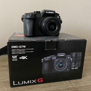 panasonic lumix DMC-G7W digital camera *comes with box*
